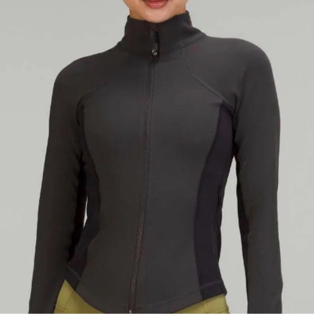 Lululemon throw back define shape jacket size 10 graphite grey